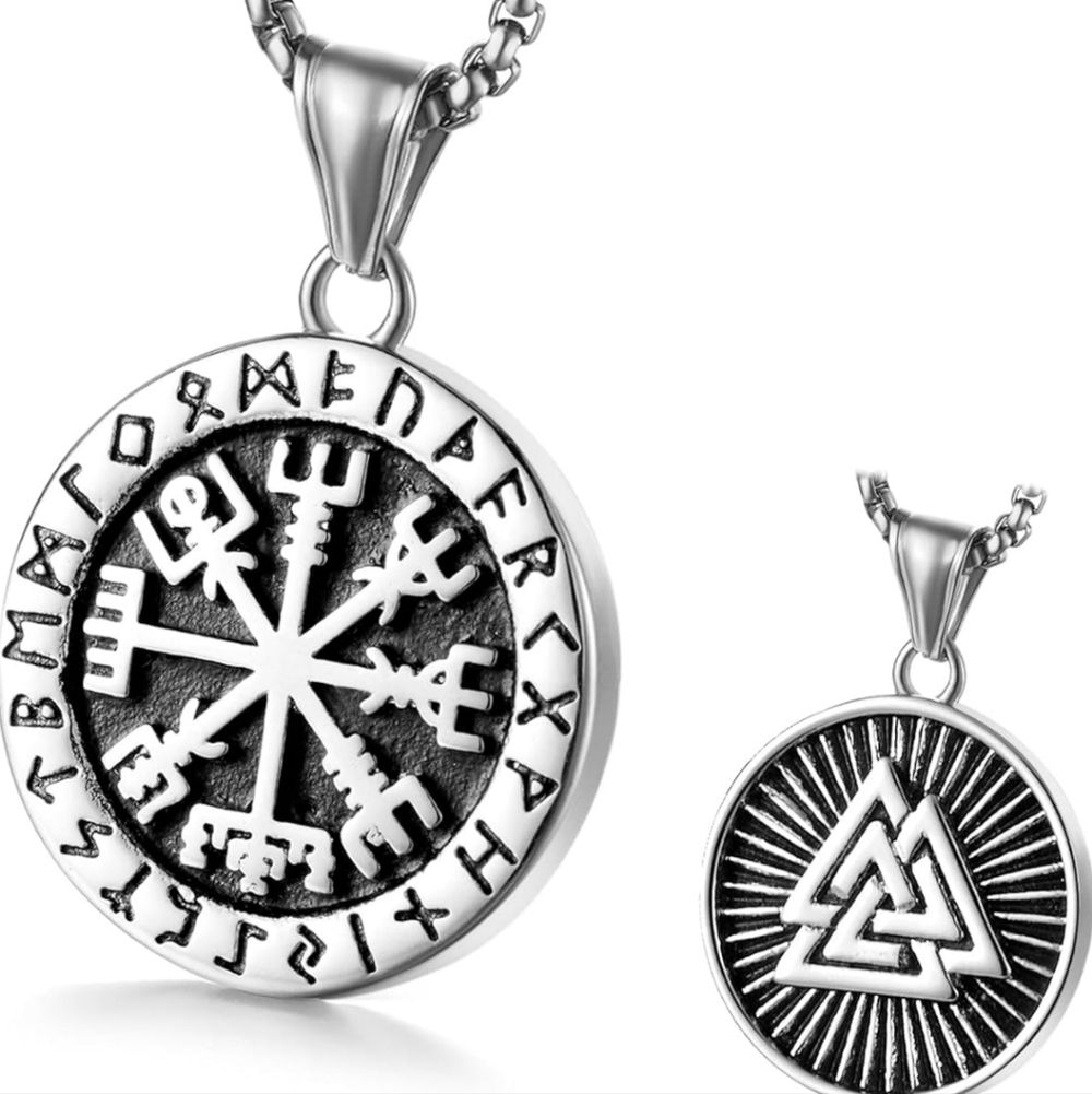 Silver Norse Pendant Necklace